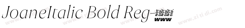 JoaneItalic Bold Reg字体转换